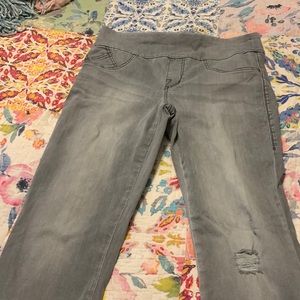 Rock & Republic grey denim jeans. Denim Rx. Fever pull on. Size 12.